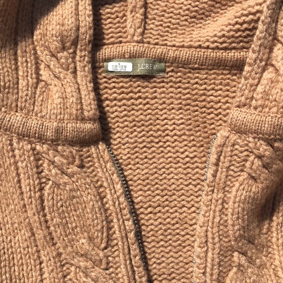 J Crew Upcycled Zip Up Wool Sweater Sz S/M - Picture 3 of 8